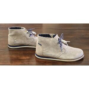 Hari Mari Adobe Boots Men's Size 9 Suede Leather Ankle Lace Up Tan Arch Support